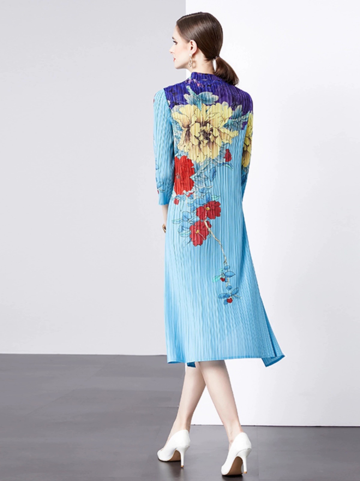 I want it I buy it miyaki floral dress CD867 images